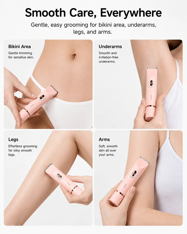 2-in-1 Painless Bikini Hair Trimmer