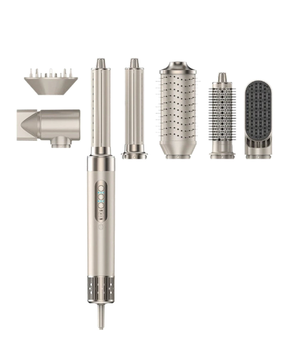 8-in-1 Professional Hot Air Hair Styler & Blow Dryer Brush