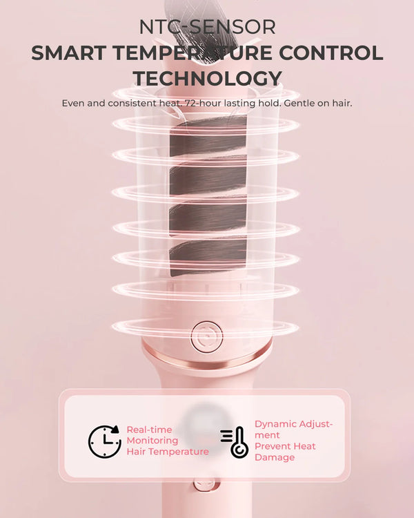 Smart Auto-Sensing Curling Iron with Ionic & Keratin Care