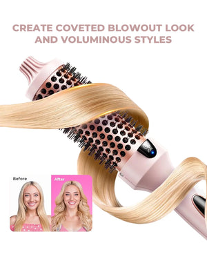 3-in-1 Pro Negative Ion Two PTC Heaters Thermal Brush