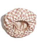 Women’s Luxury Waterproof Shower Cap with Satin Lining